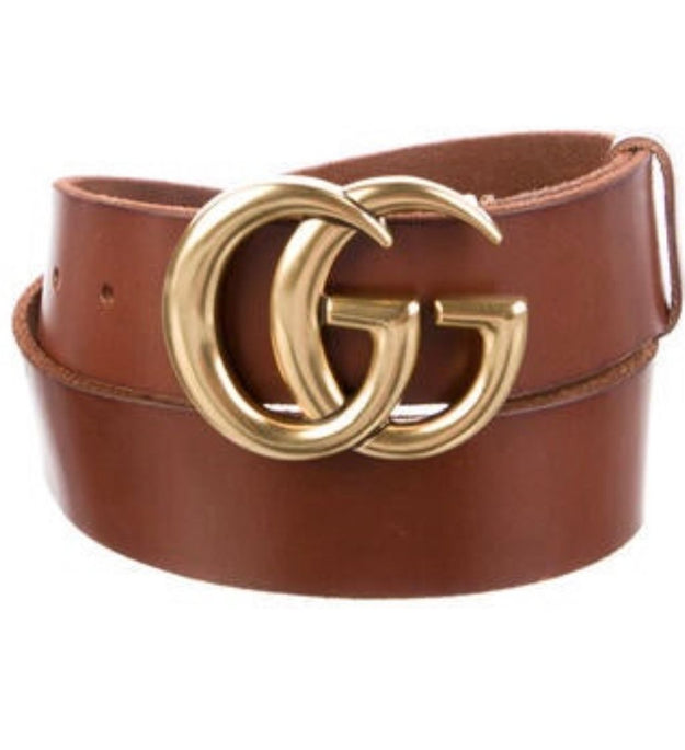 Gucci Brown Marmont GG Belt