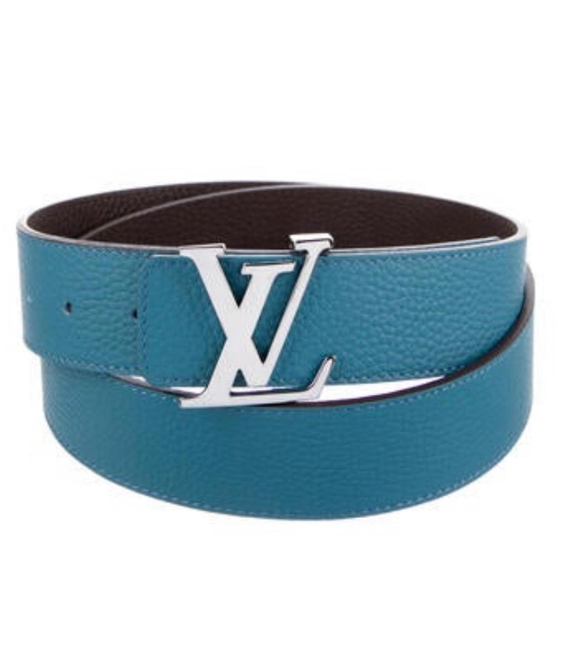 Louis Vuitton M9153  Taurillon Calfskin 40mm LV Initiales Blue Belt